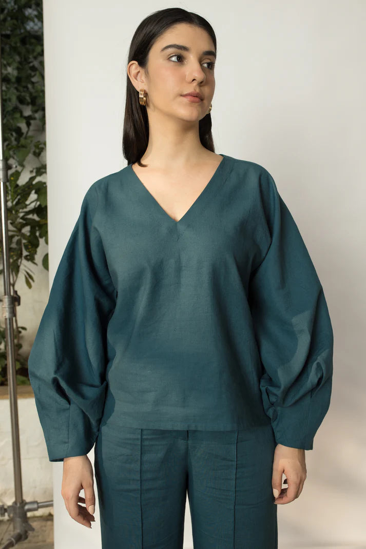 Dramatic Sleeve Blouse - EarthBased 