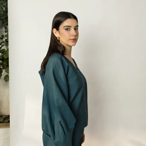 Dramatic Sleeve Blouse - EarthBased 