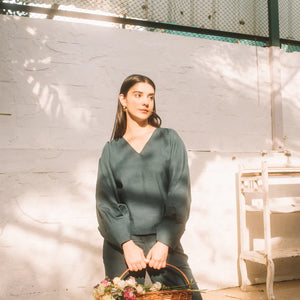 Dramatic Sleeve Blouse - EarthBased 