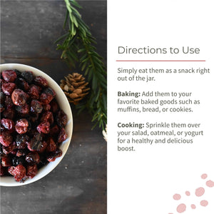 Natural Dried Cranberries | Ecotyl - EarthBased 