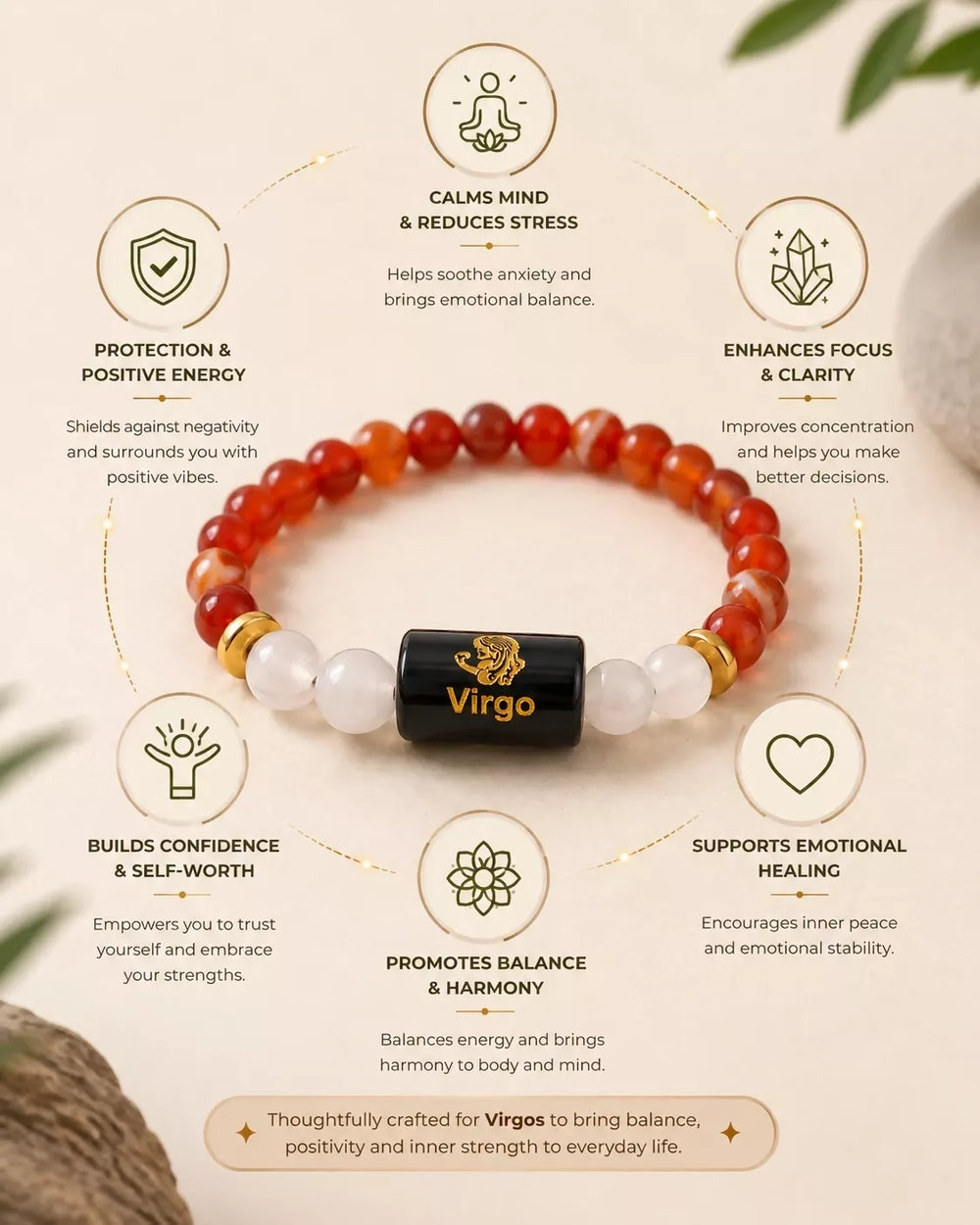 Virgo Zodiac Bracelet – image 5
