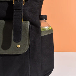 Dugong Backpack- Royal Blue & Charcoal Black | Clan Earth - EarthBased 