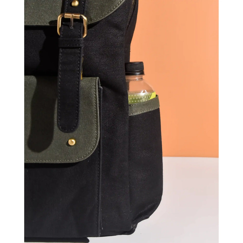 Dugong Backpack- Royal Blue & Charcoal Black | Clan Earth - EarthBased 