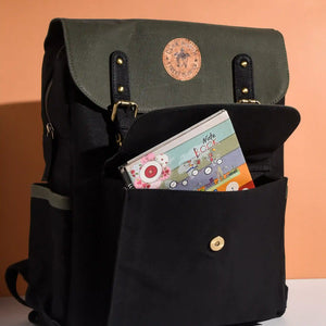 Dugong Backpack- Royal Blue & Charcoal Black | Clan Earth - EarthBased 