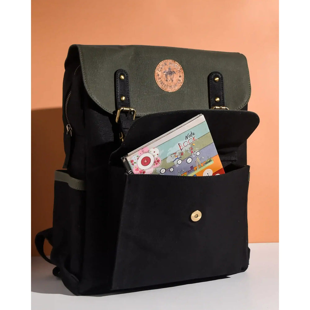 Dugong Backpack- Royal Blue & Charcoal Black | Clan Earth - EarthBased 