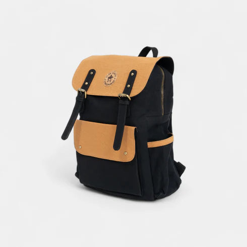 Dugong Backpack - Walnut Brown & Charcoal Black | Clan Earth - EarthBased 