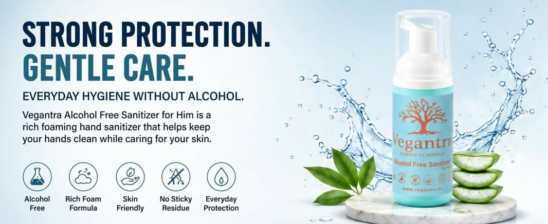 Vegantra Alcohol Free Sanitizer For Him 50ml