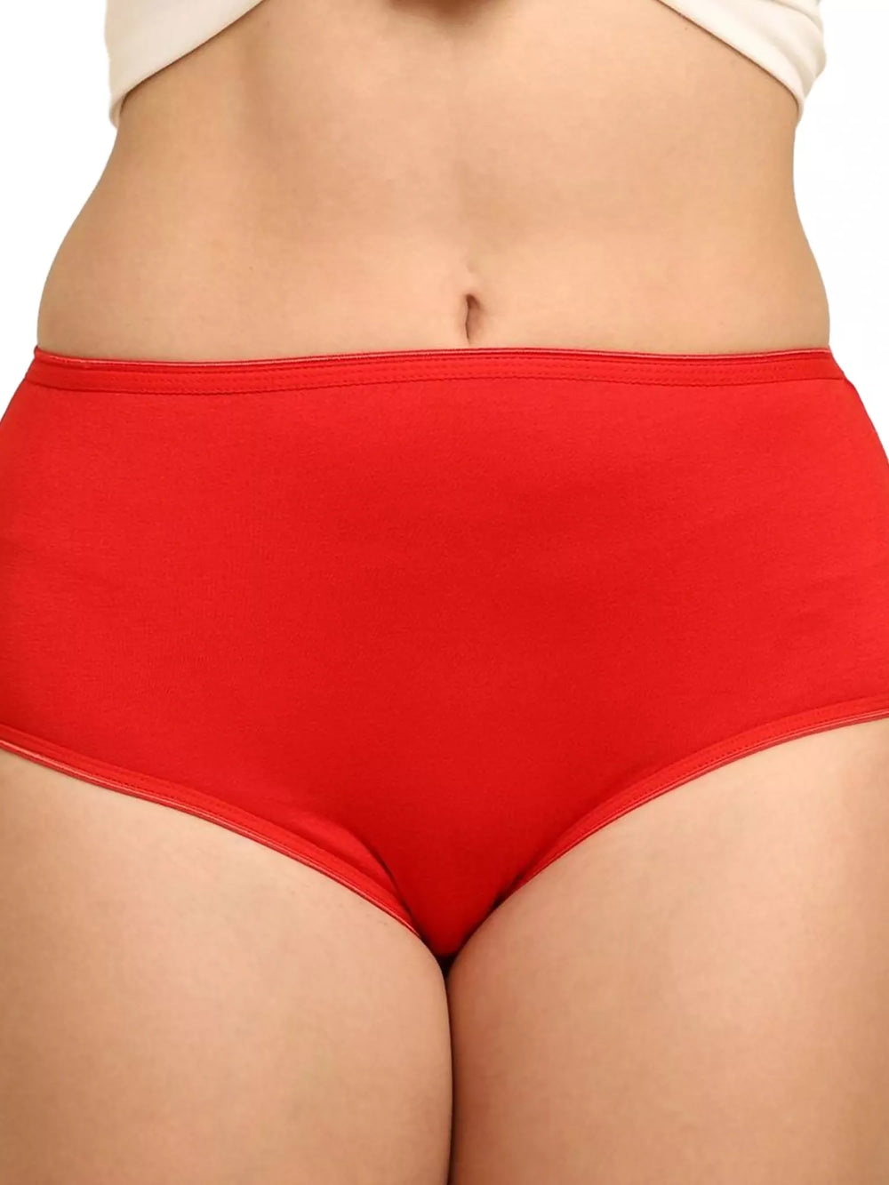 Bamboo Fabric Women's Hipster Panty | Red and Black | Pack of 2 - EarthBased 