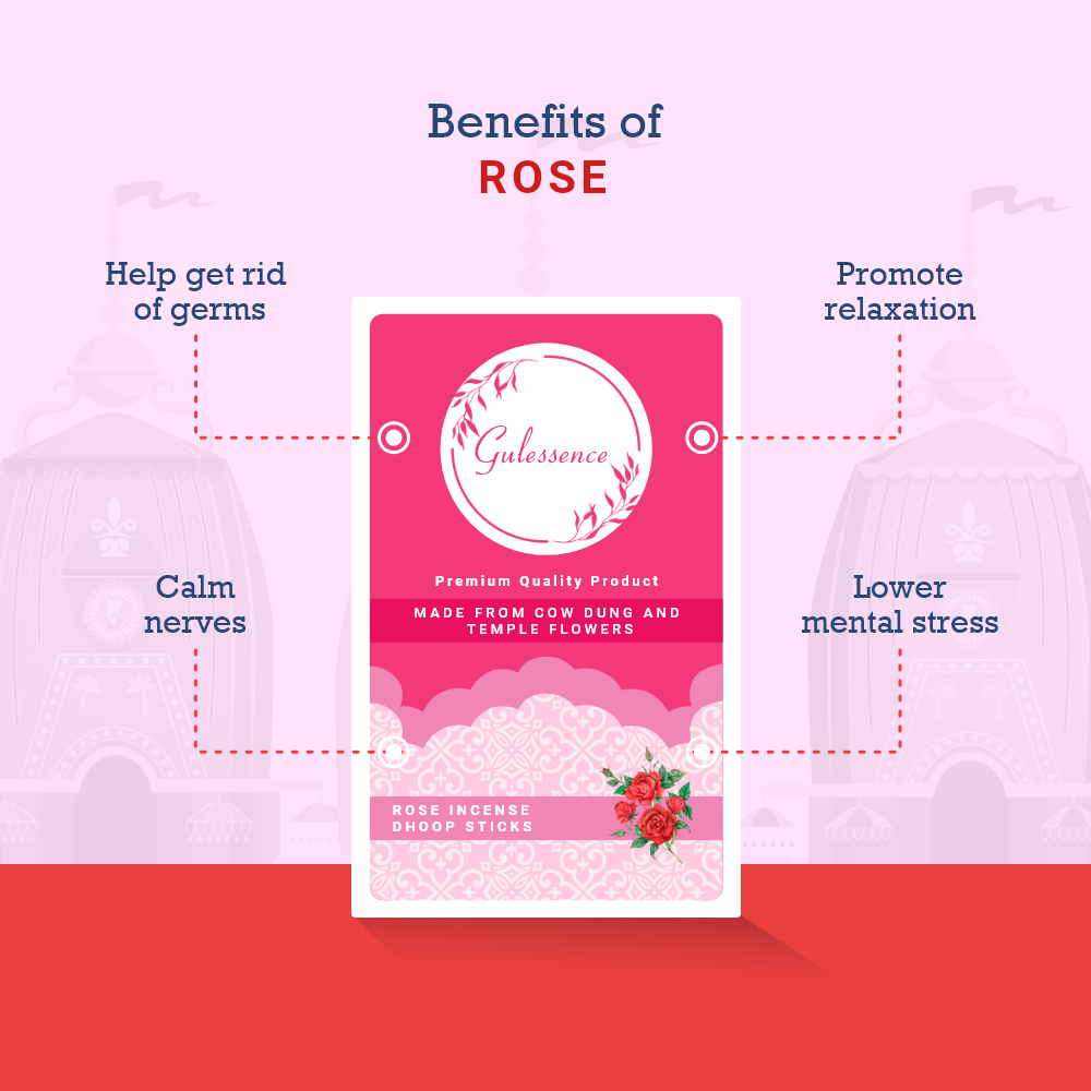 Gulessence Oudh, Rose, Jasmine Bambooless Dhoop Sticks | Pack of 3 (Copy) - EarthBased 