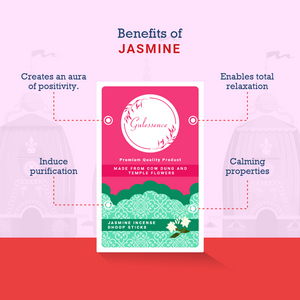 Rose Havan cup & Jasmine Dhoop Sticks - Made from Cowdung & Temple Flowers | Combo Boxes | Gulessence | Pack of 2 - EarthBased 