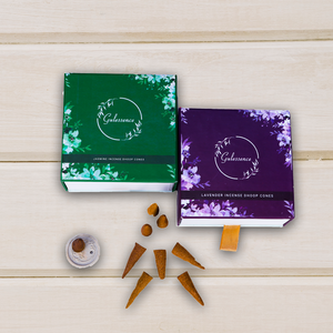 Jasmine  & Lavender Dhoop cones - Made from Temple Flower | Gulessence - EarthBased 
