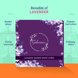 Jasmine  & Lavender Dhoop cones - Made from Temple Flower | Gulessence - EarthBased 