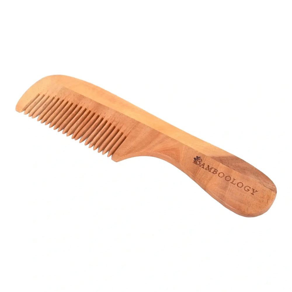 Eco-Friendly Bamboo Comb (Kanghi) – Natural, Anti-Static & Sustainable Hair Care - EarthBased 