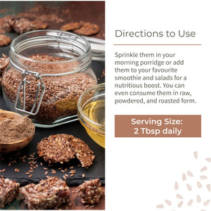 Ecotyl Flax Seeds - Set of 2 | Unroasted | 2 x 200g - EarthBased 