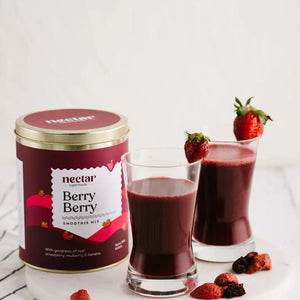 NECTAR SUPERFOODS- FREEZE DRIED BERRY BERRY SMOOTHIE MIX -300 GM PACK-PACK OF 1 UNIT - EarthBased 