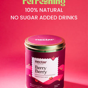 NECTAR SUPERFOODS- FREEZE DRIED BERRY BERRY SMOOTHIE MIX -300 GM PACK-PACK OF 1 UNIT - EarthBased 