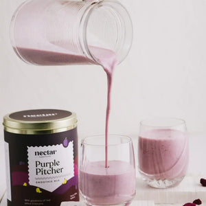 NECTAR SUPERFOODS- FREEZE DRIED PURPLE PITCHER SMOOTHIE MIX -300 GM PACK-PACK OF 1 UNIT - EarthBased 