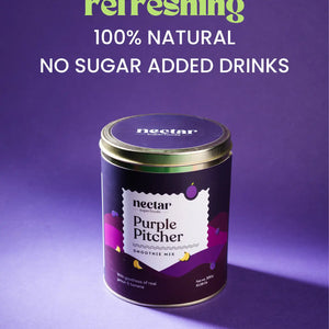 NECTAR SUPERFOODS- FREEZE DRIED PURPLE PITCHER SMOOTHIE MIX -300 GM PACK-PACK OF 1 UNIT - EarthBased 