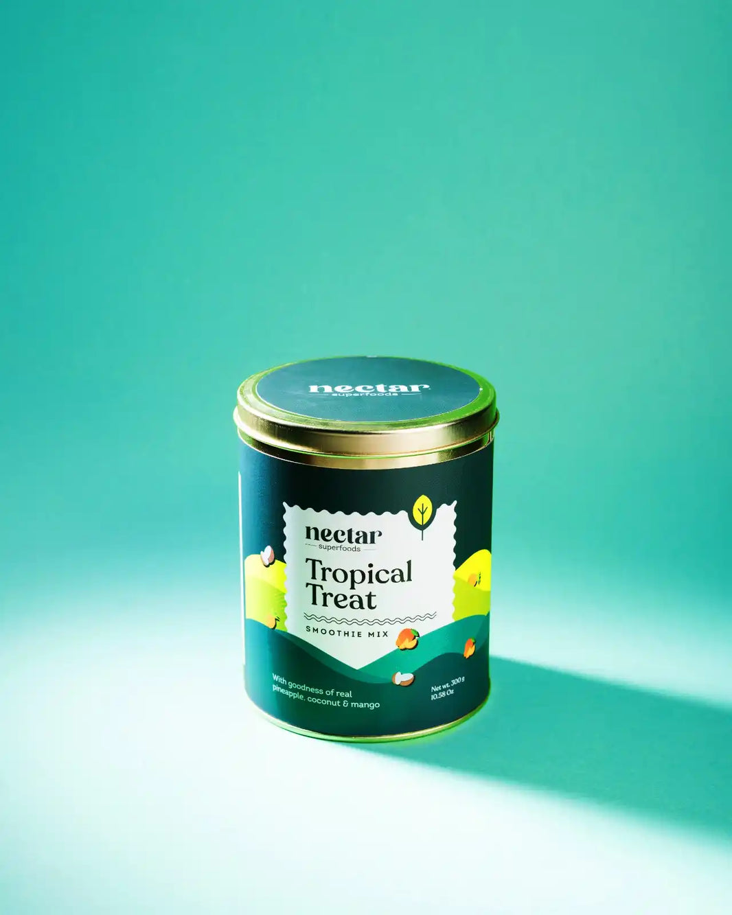 NECTAR SUPERFOODS- FREEZE DRIED TROPICAL TREAT SMOOTHIE MIX -300 GM PACK- PACK OF 1 UNIT - EarthBased 