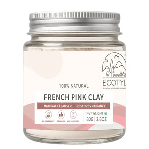 Ecotyl French Pink Clay | Gentle Detox Clay | Skin Brightening | 80g - EarthBased 