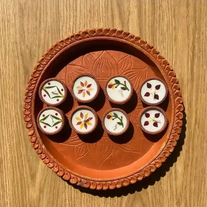The Good Route Festive Diyas- small set of 4, 2 pack - EarthBased 