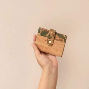 Finch Premium Printed Cork Strapped Wallet | Clan Earth - EarthBased 