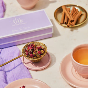 Fleur Brass Tea Strainer - EarthBased 