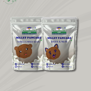 TummyFriendly Foods Millet Pancake Mix - Dates, Nuts, Seeds. HealthyBreakfast. 2 Packs 150g Each Cocoa Powder (2 x 150 g) - EarthBased 