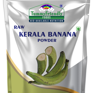 TummyFriendly Foods Natural Raw Kerala Banana Powder | Raw Nendran Banana Powder | No Chemicals Cereal (200 g) - EarthBased 