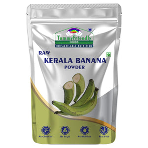 TummyFriendly Foods Natural Raw Kerala Banana Powder | Raw Nendran Banana Powder | No Chemicals Cereal (200 g) - EarthBased 