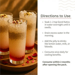 Ecotyl Gond Katira | Natural Cooling Gum | Supports Digestion | 200g - EarthBased 