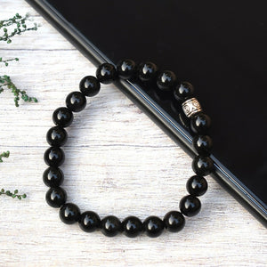 Original Certified Obsidian Bracelet For Balance and Emotional Wellbeing - EarthBased 
