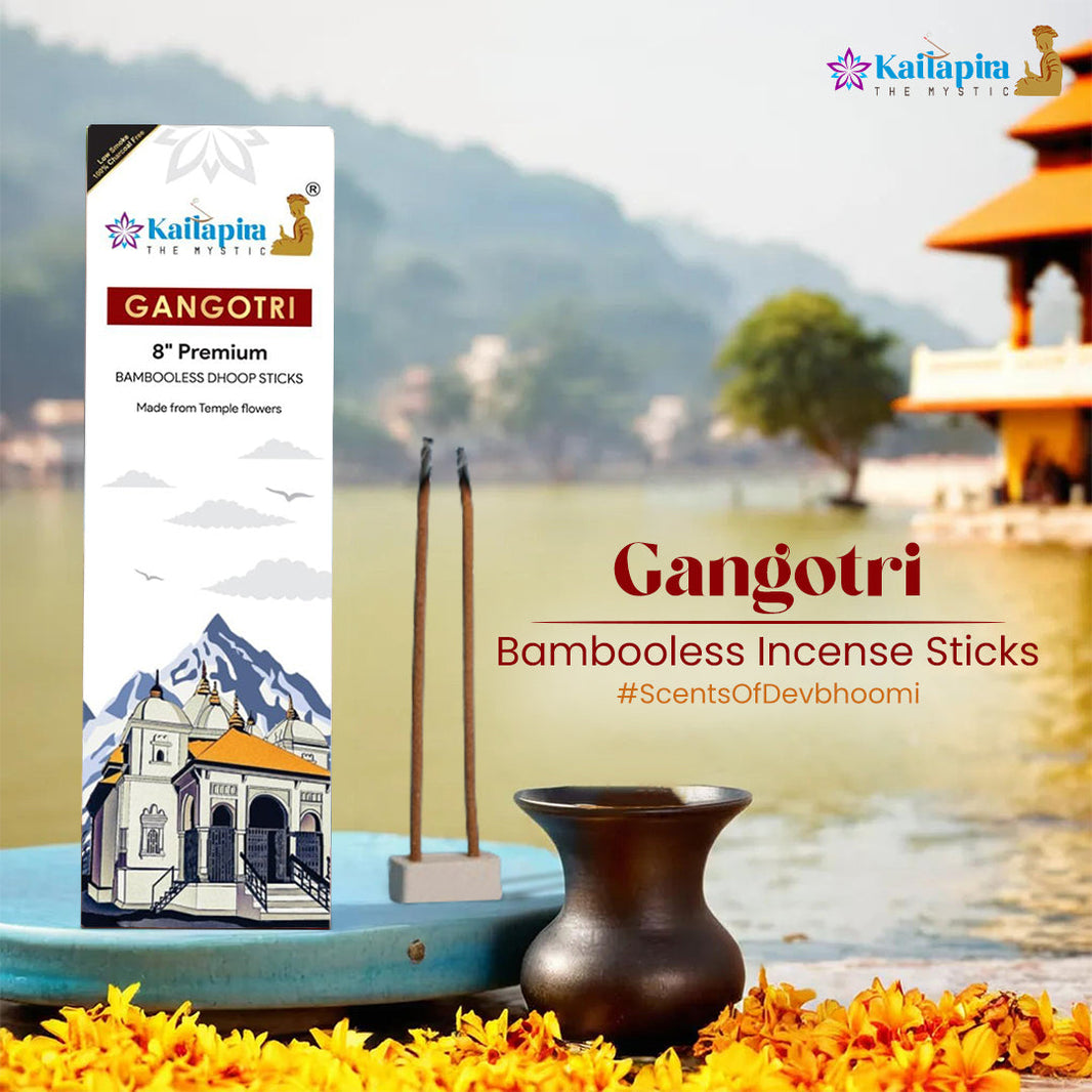 Gangotri 8″ Premium Dhoop Batti, Incense Sticks (Pack of 40 Sticks) | Pack of 2