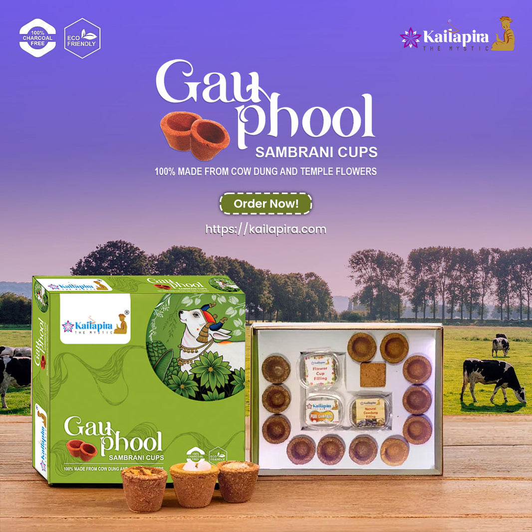 Gauphool Handmade Sambrani Cups/ Havan Cups | Pack of 3