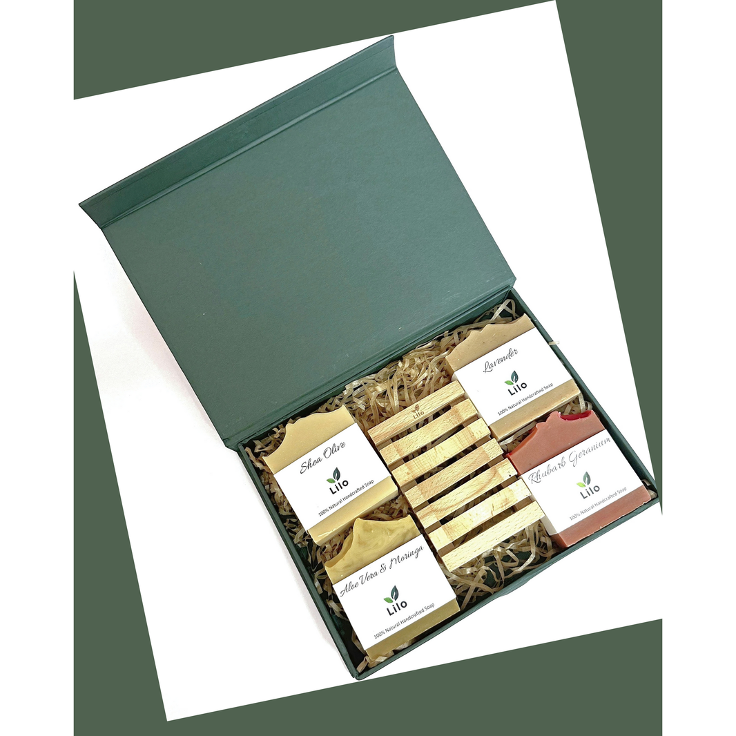 Soap Bundle (4 Soaps and Soap Dish) - EarthBased 