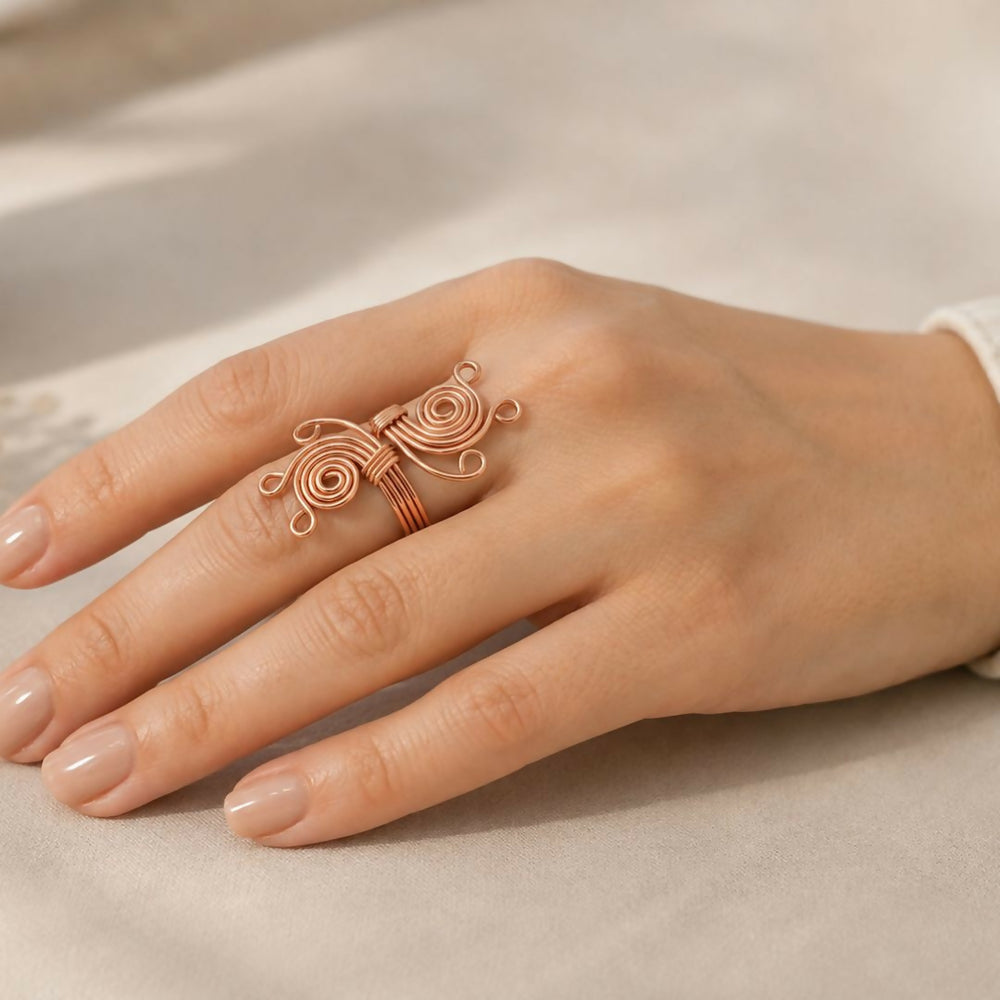 Designer Copper Ring for Women