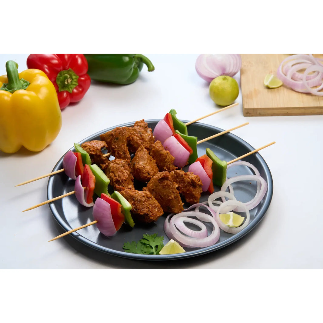 Greenmeat Tikka ready to eat pack styled with props