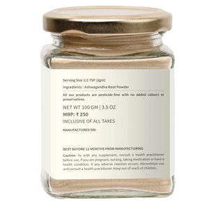 Ecotyl Ashwagandha Root Powder | Ayurvedic Supplement | Energy Booster - EarthBased 