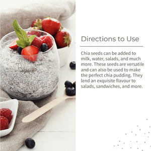 Ecotyl Chia Seeds - Raw | Rich in Antioxidants & Fibre - EarthBased 