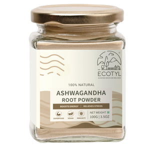 Ecotyl Ashwagandha Root Powder | Ayurvedic Supplement | Energy Booster - EarthBased 