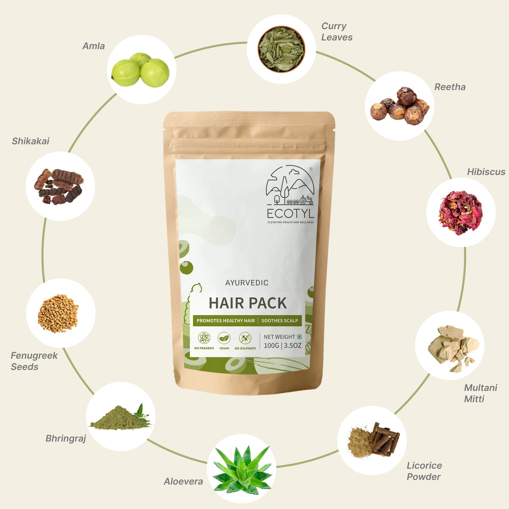 Ayurvedic Hair Pack | Ecotyl - EarthBased 
