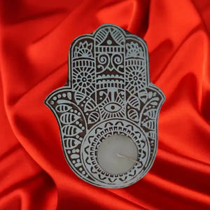Hamsa hand tea light holder (set of 2) | ONEarth - EarthBased 