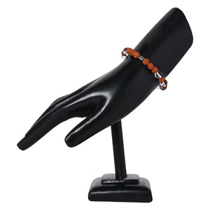 Healing Gemstone Bracelet - Quartz Crystal and Rudraksha Unite for Wellness - EarthBased 