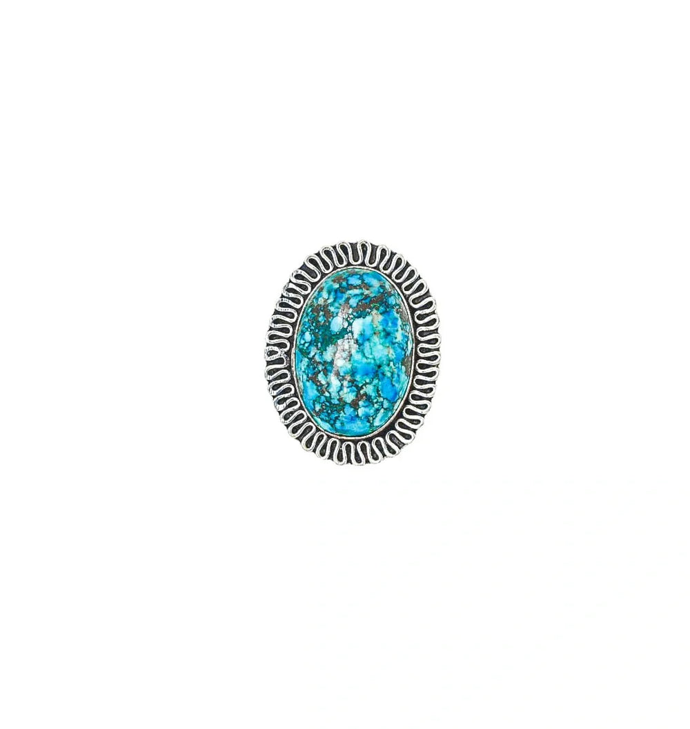 Healing Turquoise Adjustable Ring - EarthBased 