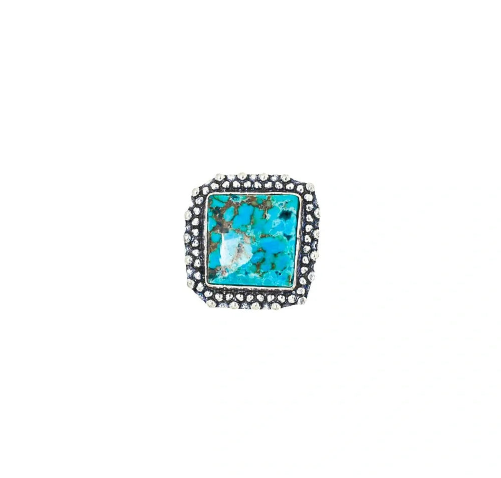 Healing Turquoise Adjustable Ring - EarthBased 