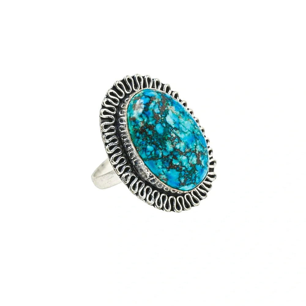 Healing Turquoise Adjustable Ring - EarthBased 