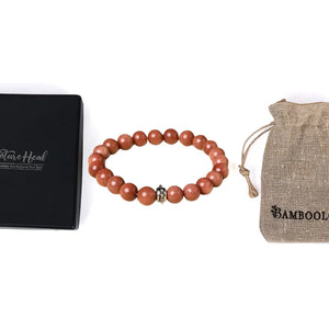 Healing gemstone bracelet Sunstone for Bright Future. it help in attending balance in all spheres of life - EarthBased 