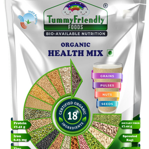 TummyFriendly Foods Organic Health Mix for Kids and Adults. No Chemicals, No Pesticides 800 g - EarthBased 