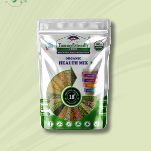 TummyFriendly Foods Organic Health Mix for Kids and Adults. No Pesticides, No Chemicals 200 g (Pack of 5) - EarthBased 