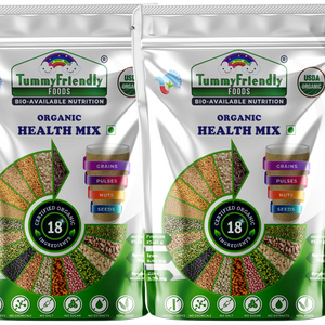 TummyFriendly Foods Organic Health Mix for Kids and Adults. No Pesticides, No Chemicals 200 g (Pack of 5) - EarthBased 